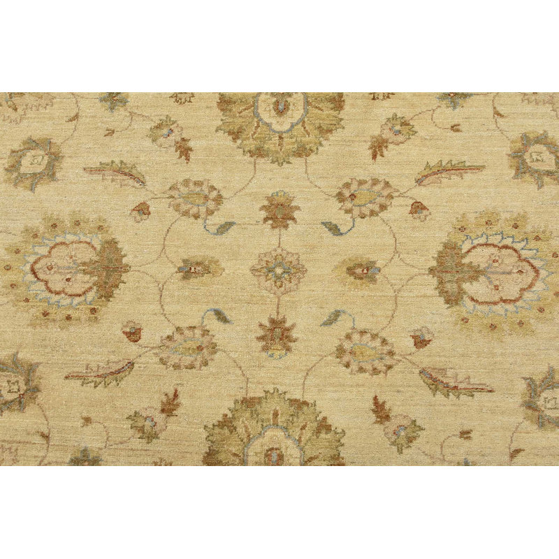 Tapis beige unique de 9 pi x 9 pi 1 po