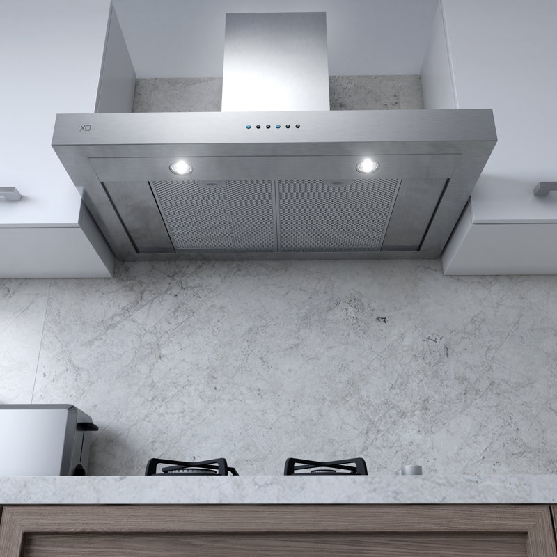 30" 600 CFM Convertible Wall Mount Range Hood in Stainless Steel, 30"