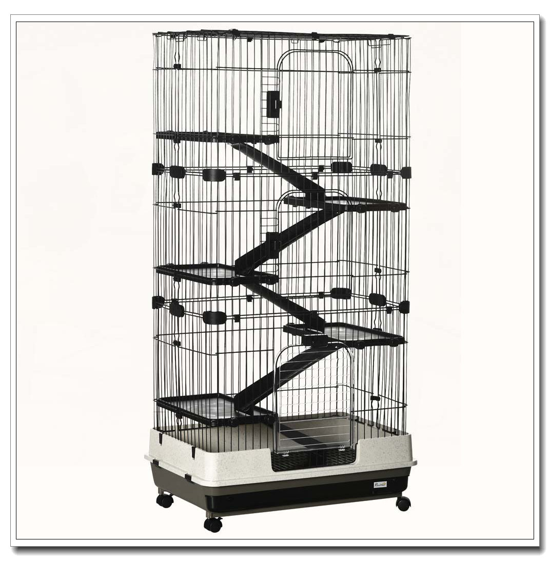 Picture of Tucker Murphy Pet™ 6-Level Portable Small Animal Cage with Wheels ...