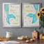 «Mermaid Dream», ensemble de 2 encadrements d'art textuel sur toile-343052961-343052960