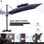 Parasol rectangulaire en porte-à-faux 128 po avec base Easy-Move | Mobilité d'une personne-1137891205