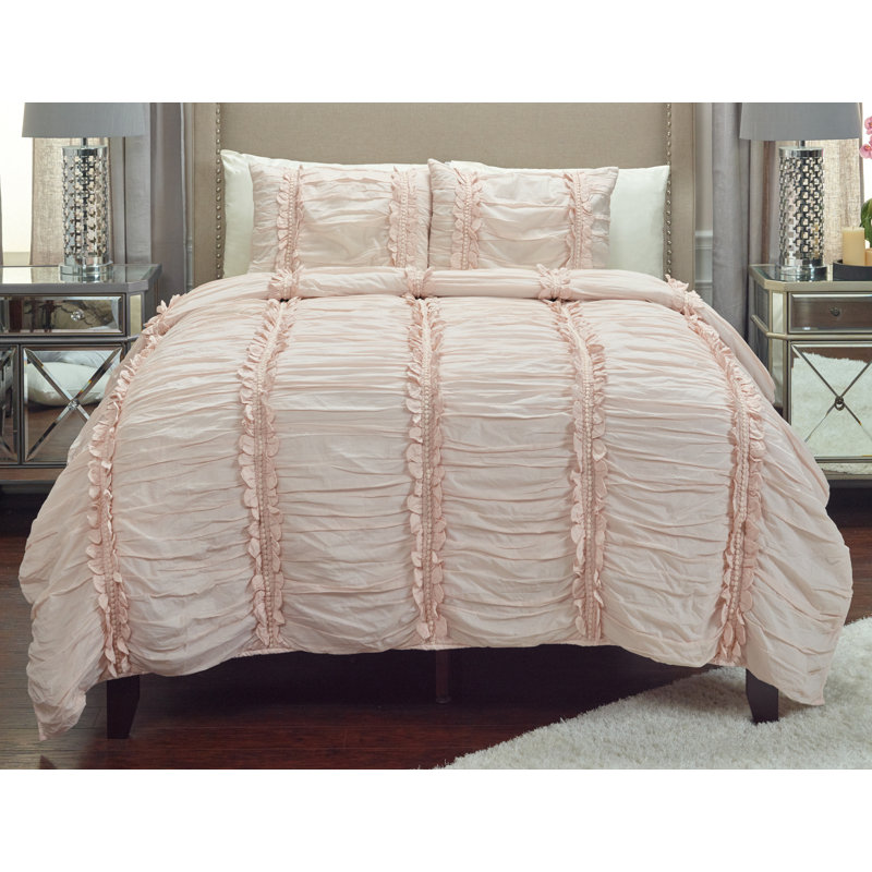 Clementine Traditional Cotton Quilt, Petal Pink, Twin