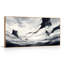 Ensemble de 1 tableau abstrait sur toile représentant des cerfs-volants-1284699271-1284699276