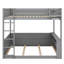 Lit superposé en bois avec tablettes intégrées, boîte de rangement, lumière DEL et station de charge USB-953035849