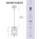 1-Light Dimmable Modern Style Crystal Single Pendant Light