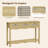 47.3" Rattan Console Table With 3 Drawers-1653325087