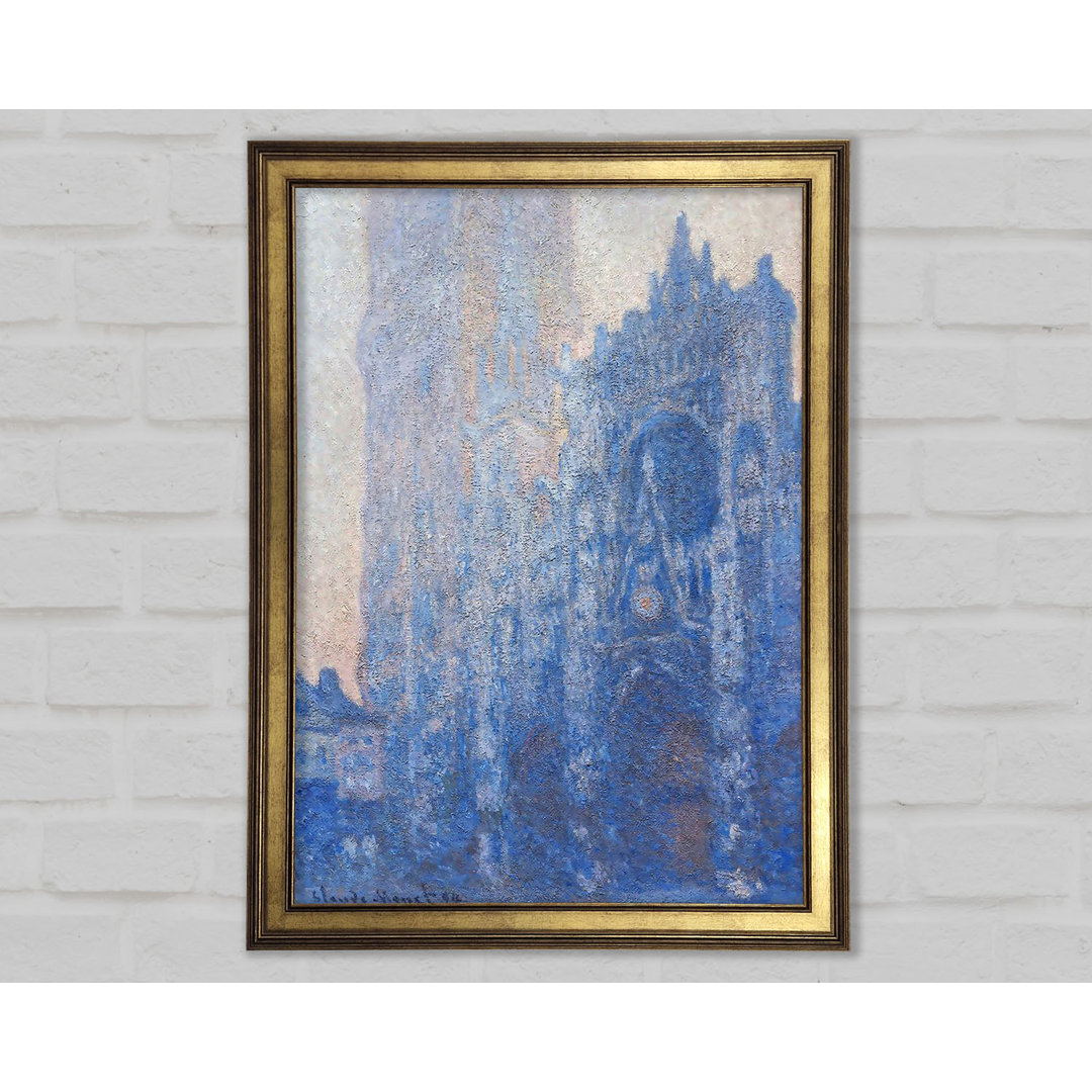 Monet Rouen Kathedrale Facã'Â¸Ade Gerahmter Druck