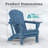 Outdoor Foldable Adirondack Chair Set HDPE Fire Pit Chair Weather Resistant-1372391869