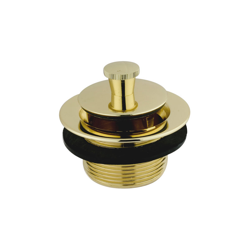Lift and turn Tub Drain, Polished Brass