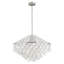 Lustre à 24 niveaux en nickel poli naturel Capiz