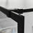 Walk-In Shower Screen 46" X 72" Black - Tempered Glass, Firm Installation For Black, Robust Support Bar