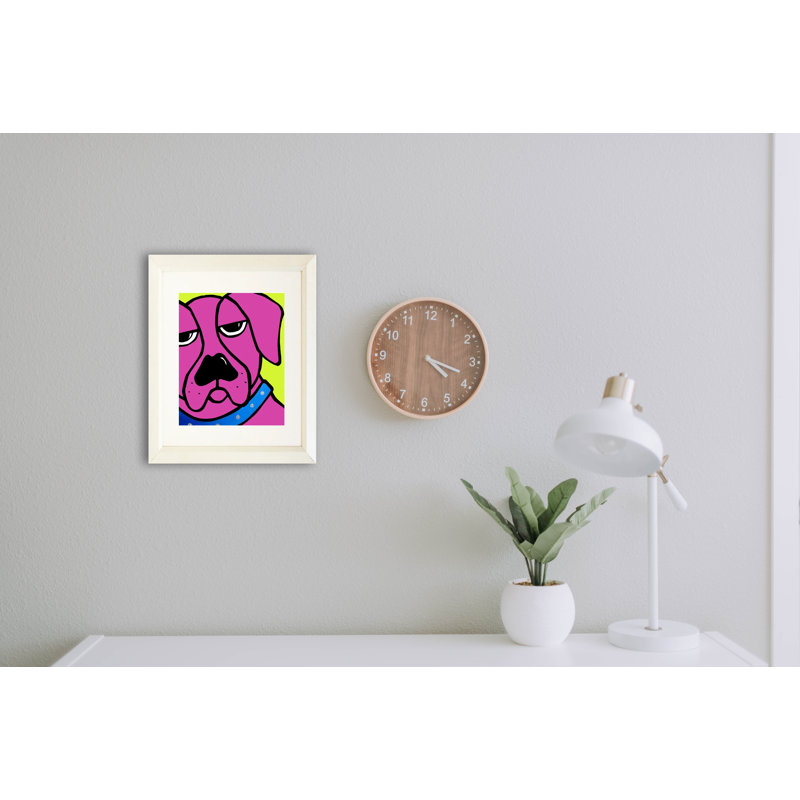 « bubba » par fidostudio, impression encadrée, blanc