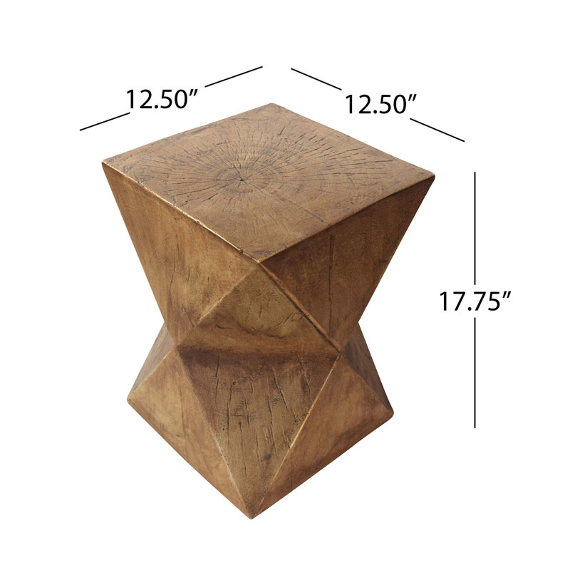 Durable Outdoor Wicker Patio Side Table with Weather-Resistant Design for Versatile Use and Stylish Decor