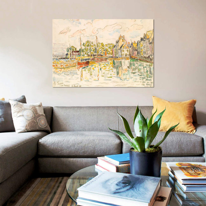 « le croisic i », reproduction sur toile, H 26 po x l 40 po x P 1,5 po