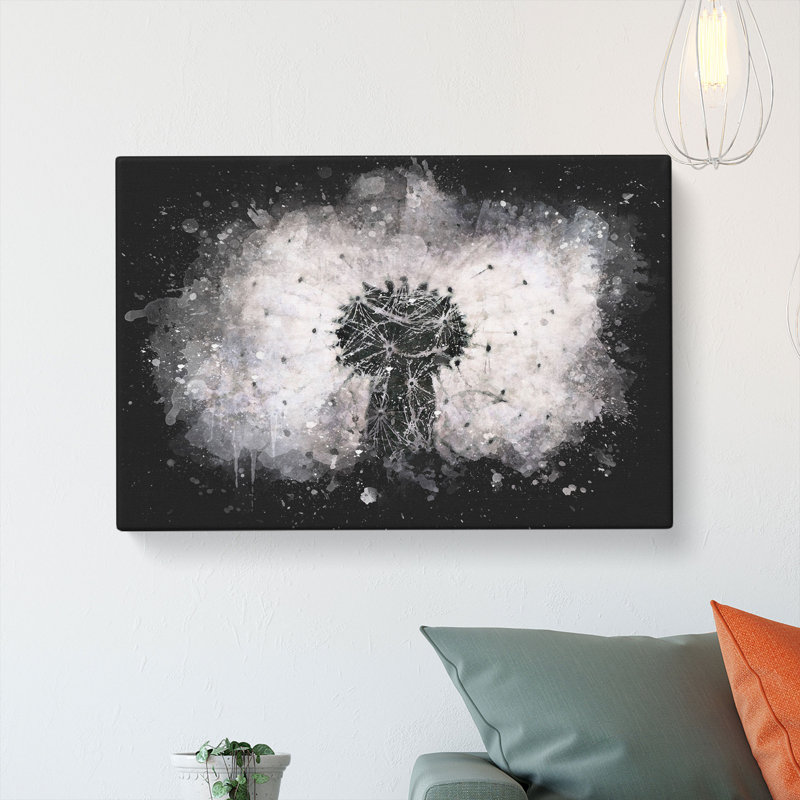 A Dandelion Flower - Wrapped Canvas, 50cm H x 76cm W x 3cm D