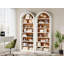 Étagère de rangement ouverte 79,53 "de haut à 8 niveaux blanc et brun pour salon-1318595704