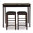 Loria 2 - Person Four Leg Dining Set-1664369826