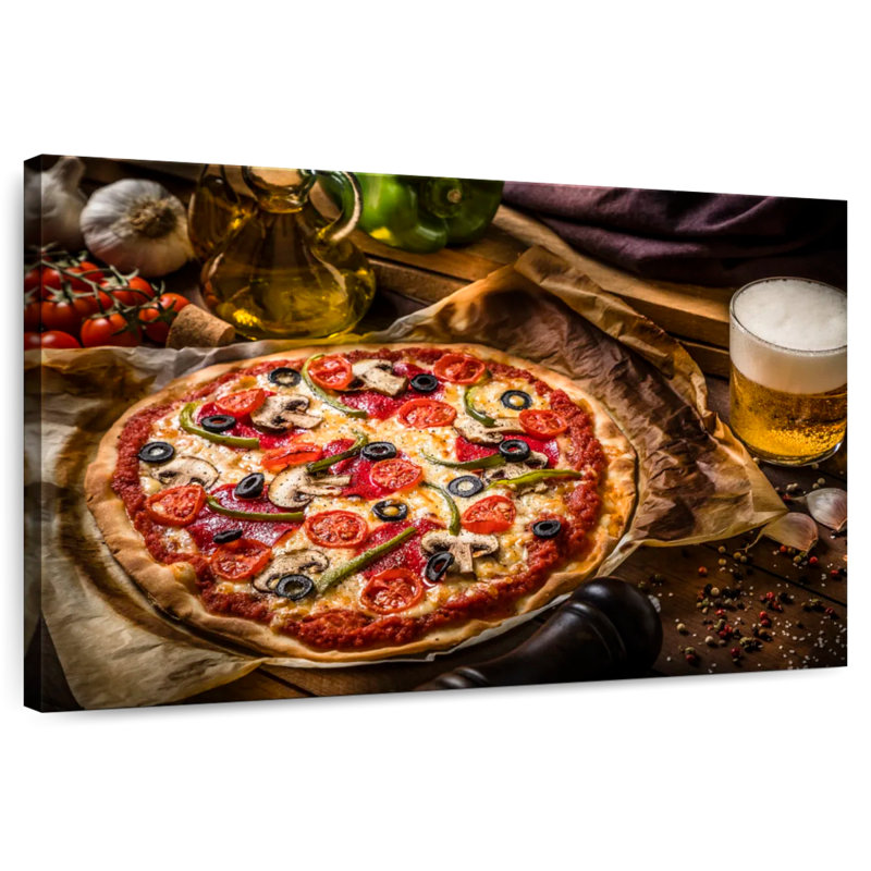 Yarlin Beer And Pizza, 8" H x 12" W