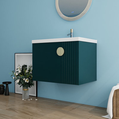  Germina 24"/28"/28.09'' Single Bathroom Vanity with Ceramic Top