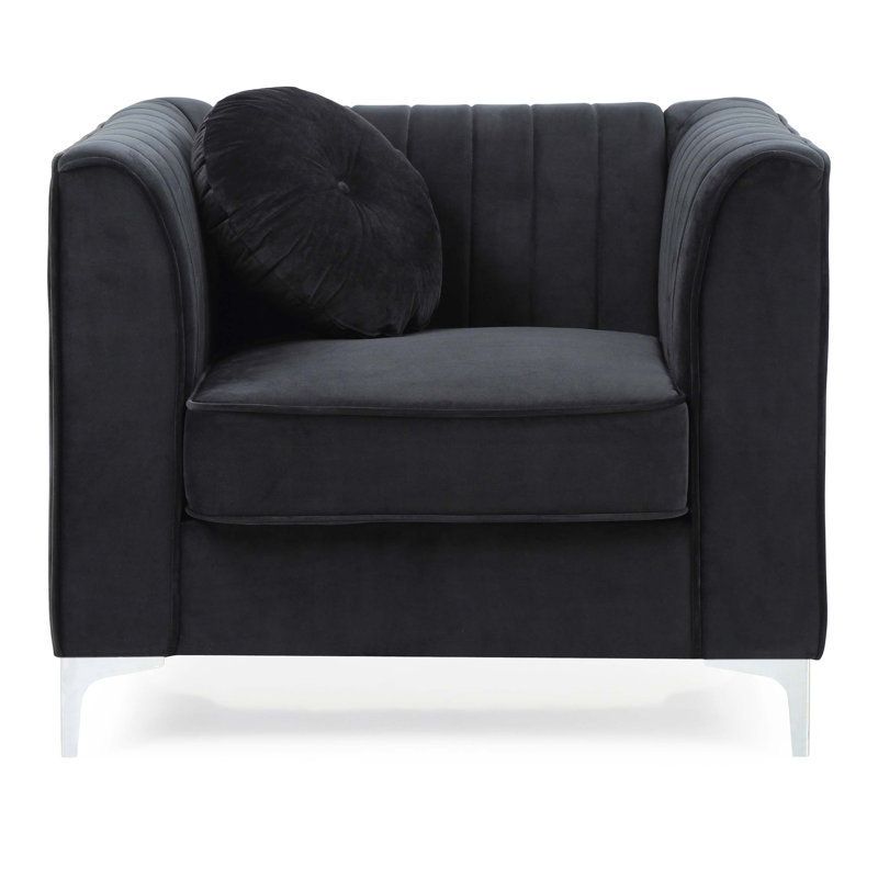 Fauteuil incliné Sleek Modern, Noir