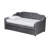 Varol Twin Size Upholstered Velvet Daybed in Gray, 39.09'' H X 83.25'' W X 57.25'' L-1487411366-1487411370