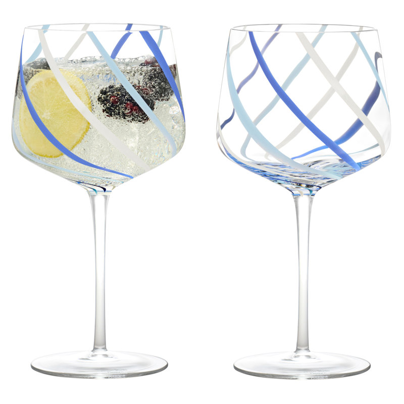 Burgundy Wine Glasses, Azure