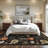Floral Machine Washable Rug with Non Slip TPR Backing, Non Shedding Soft Low Pile Rug for Living Room Bedroom Nursery-181937468