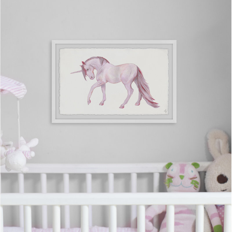 Crossman Crossman Pink Majestic Unicorn - Single Picture Frame Print, 61cm H x 91cm W