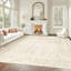 Tapis lavable camel à motif géométrique marocain 9 pi x 12 pi - antidérapant-131619488-131619492