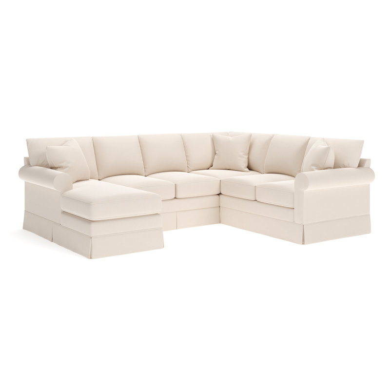 Canapé modulaire 3 pièces Friedman, Toile Spray Bayou, Accoudoir à gauche (vu de face)