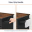 Îlot de cuisine, armoire à ordures, chariot de cuisine avec armoire à ordures, armoire à ordures inclinée en bois