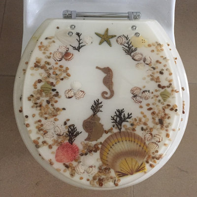 Sea Treasure Elongated Toilet Seat
