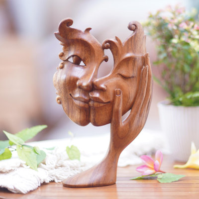  Handmade Lovely Sisterhood Wood Sculpture