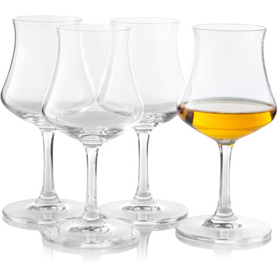 Verres à rhum bohémien en cristal