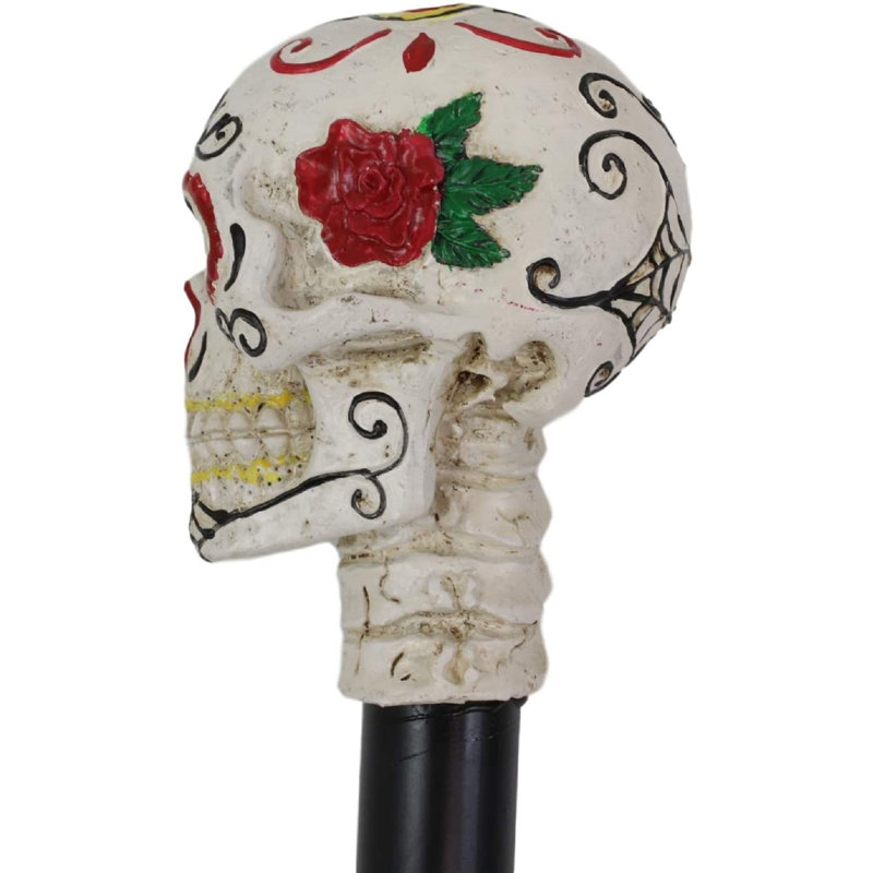 Figurine de crâne à sucre nihat rose