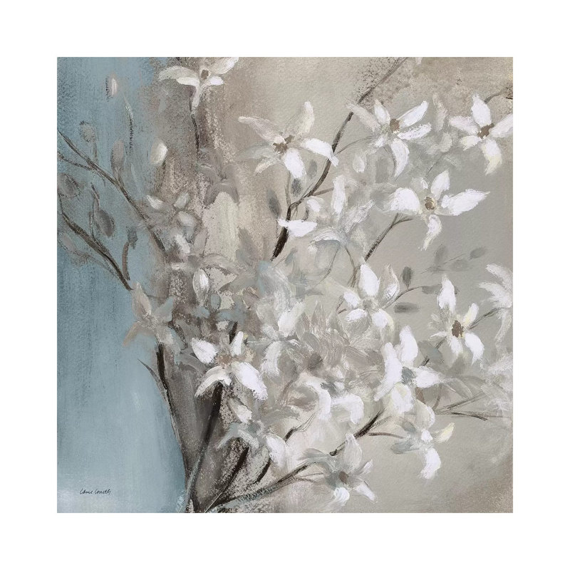 Misty Orchids (Blue) II by Lanie Loreth - Wrapped Canvas Painting, 93.98 cm H x 93.98 cm W x 1.91 cm D