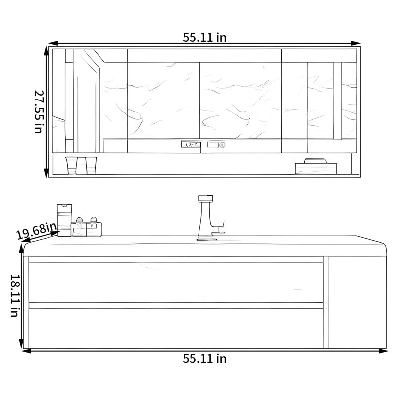 Armoire de salle de bain italienne