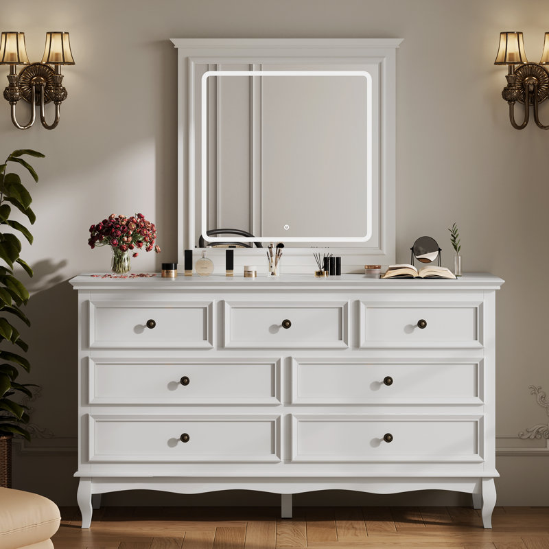 Commode 7 tiroirs avec miroir