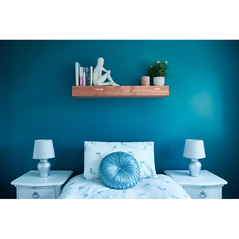 Iulger Floating Shelf with Reclaimed Wood, 7.62cm H x 127cm W x 14.47cm D, Brown