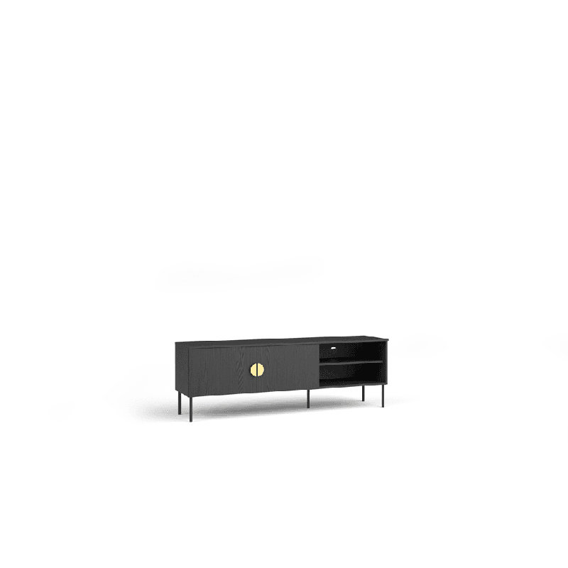 Taishmara Unfinished TV Stand for TVs up to 43", Graphite