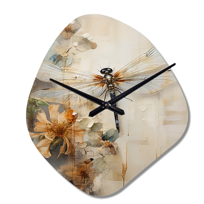 Horloge murale en forme de libellule Sano, Petit