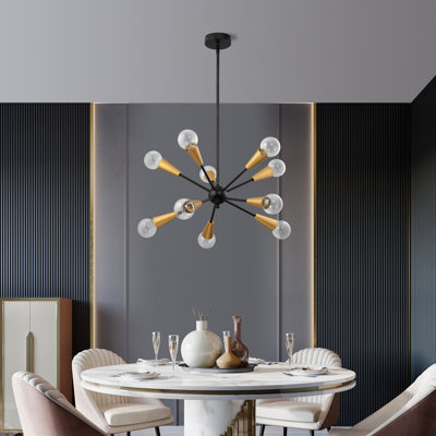 Bobbi-Don 10 - Light Sputnik Modern Linear Chandelier