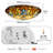Tiffany Stained Glass Ceiling Light 3-Lights 16 Inch Tiffany Flush Mount Ceiling Light