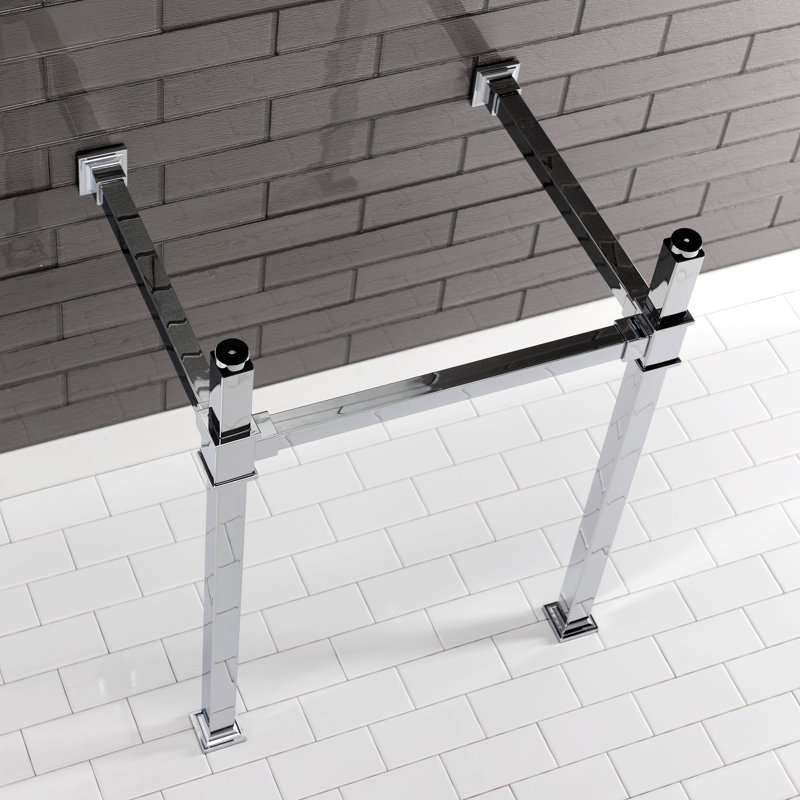 Kingston Brass Fauceture Stainless Steel Console Sink Legs, Polished Chrome