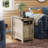 Carbin 24" Tall Farmhouse End Table with Charge Station and Storage, Side Table with Power Outlets & USB for Small Spaces, Rustic Nightstand Accent Table-161393166