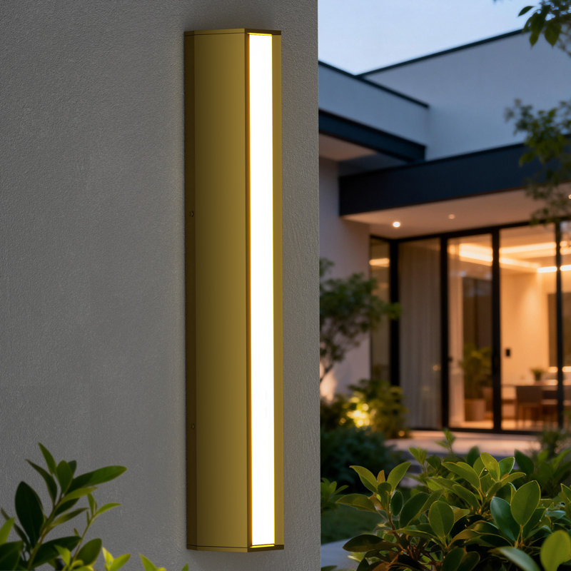 Luminaire mural ajustable pour l'extérieur 23 "H 3" (3000K / 4000K / 5000K), Or poli