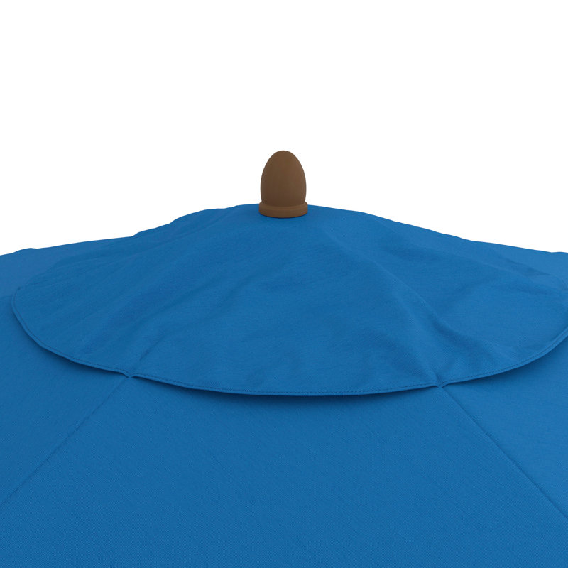 Parasol de marché Henry Street, Bleu pacifique - polyester
