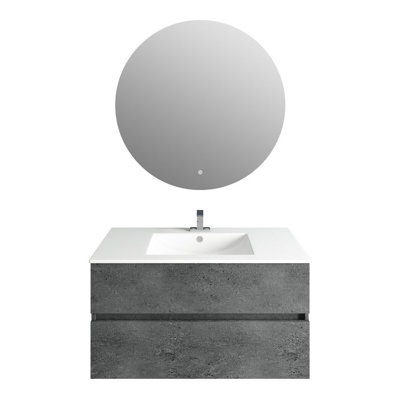 Meuble-lavabo mural simple l 36 po x P 20 po x H 20 po