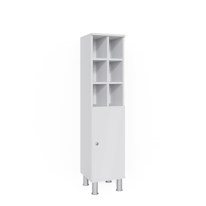 Bodan 30Cm W x 131Cm H x 30Cm D Tall Bathroom Cabinet