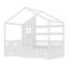 Structure de lit pour enfant avec garde-corps et rangement sous le lit Montessori-133401005